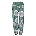 Produktbild Luckycat Damen Pumphose Haremshose Blumenmuster Baggy Harem Stil Sommerhose Aladinhose Yogahose Ballonhose Lange Hose