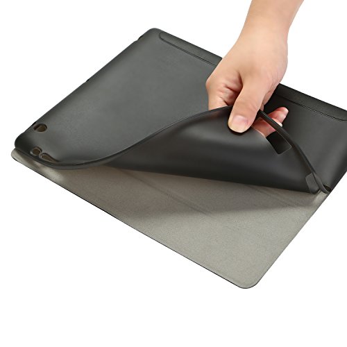 Hülle für iPad 2 / iPad 3 / iPad 4 CICMOD® Smartcover Case Tasche Schutzhülle Etui Auto Aufwachen/Schlaf Funktion mit Multi Ständer und Anti-Stoß weiche TPU Rückseite (Schwarz) - 9