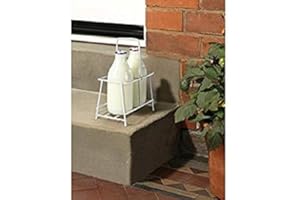 HANDY PRODUCT COMPANY Sturdy Milk bottle Holder (2 bottles) - Doorstep milk bottle holder - Holds & Protects 2 bottles - Weatherproof - Milk crate