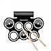 Produktbild GZ Elektronische Roll-Up-Drum-Kit Elektrische Schlagzeug-Pads, Fußpedale, Drumsticks, Netzteil,A,1