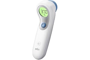 Braun Sensian 5 Beröringsfri panntermometer | Märke Nr. 1 bland läkare1 | Positionsvägledning | Färgkodad digital display | Mäter på 2 sekunder