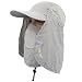 Produktbild Swallowuk Unisex 360 °UV Schutz Sonnenhut mit Nackenschutz Großer Brim Outdoor Aktivitäten Hüte (Grau)