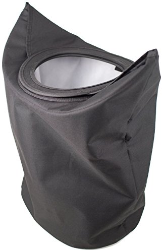 Duschy Wäschekorb Wäschebox Wäschesammler Aufbewahrungsbox schwarz mit Bambusstäben zur Stabilisierung - 2