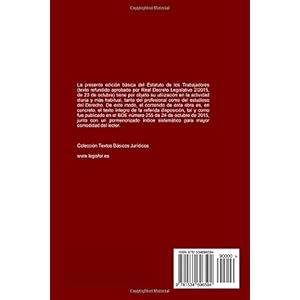 Estatuto de los Trabajadores (Real Decreto Legislativo 2/2015): 2.ª edición (2016). Colección Textos Básic