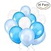 Produktbild NUOLUX Luftballons,12 Zoll Latex Ballons blaue Ballons für Hochzeit feiern,3 Farben,30pcs