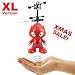 Produktbild Fliegender Superheld Hubschrauber Agent SPIDER XL (rot) - Astronaut - Super Hero mit hellen LED Augen!Einfach zu Steuern per Hand!Der Bestseller 2019!Mini Drohne,Helicopter