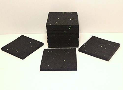 8 mm Terrassenpads 90 x 90 mm, Unterleger Terrassendielen, Abstandshalter, wählbar von 24 - 192 Stück (192)