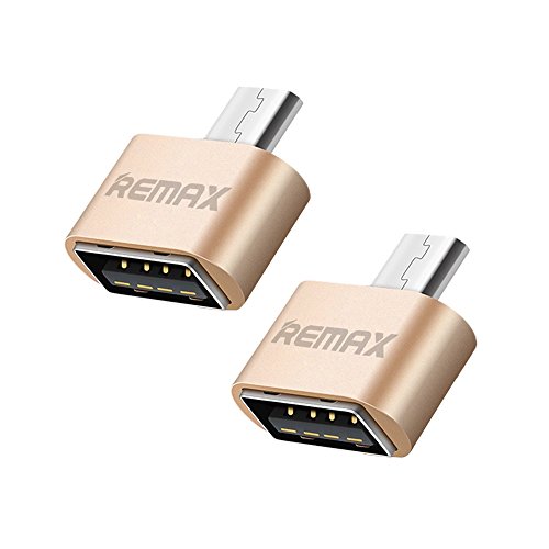 Joyshare Micro USB auf USB OTG Adapter Kabel für Smartphones, Micro USB B male zu USB A female- Gold- 2 Stücke - 2