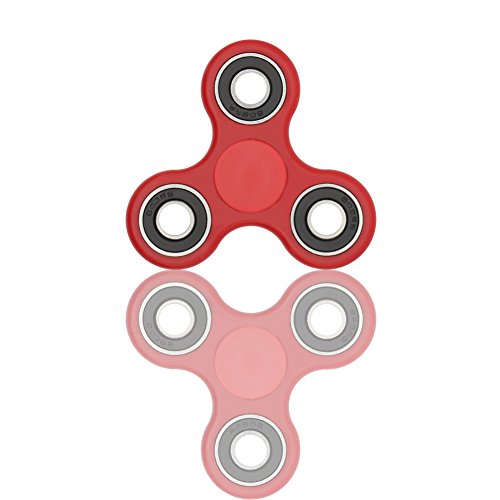 IFUNEYS Hands Fidget Spinner Toy Stress Reducer - Perfect For ADD, ADHD, Anxiety, and Autism Adult Children (red) IFUNEYS Hands Fidget Spinner Toy Stress Reducer - Perfect For ADD, ADHD, Anxiety, and Autism Adult Children (red)