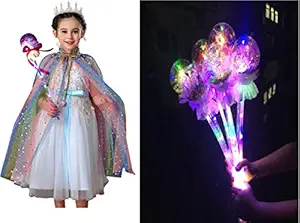 Wizme Led Light Stick Flashing Ball for Kids Boys and Girls, Birthday Gift Item Playing Fun Set of 2 Multicolor