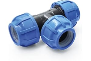 ISTA TOOLS PP-Fitting T-Stück 25mm, Qualitäts Produkt MEGA Auswahl alle größen von Verschraubung für PE-Rohr Klemmverbinder Trinkwasser Winkel