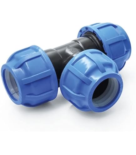 Raccord En T - Polypropylène - Pour Tubes PEX - Extérieur Du Tube 63 Mm - PN 10