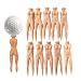 Produktbild PIXNOR Nackt-Lady Golf Tee Grün Pitch Fork Pitchgabel 10ST 70mm (Hautfarbe)
