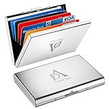 kartenetui herren leder 【Kundenfreundliches Design】 Die ganze Ecke dieses Kreditkartenetuis ist abgerundet, so dass es nicht Ihre Tasche oder Finger geritzt würde. Die dünne Größe ist leicht und tragbar,bequem alle wichtigen Karten mitzunehmen.