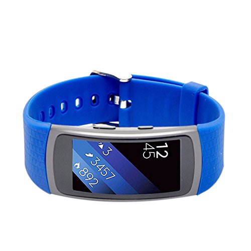 Preisvergleich Produktbild Woodln Gear Fit2 Smart Watch Zubehör Uhrenarmbänder Replacement Strap Band Uhrenarmband Erstatzband Armband für Samsung Gear Fit 2 R360 Fitness Smartwatch (Blue)