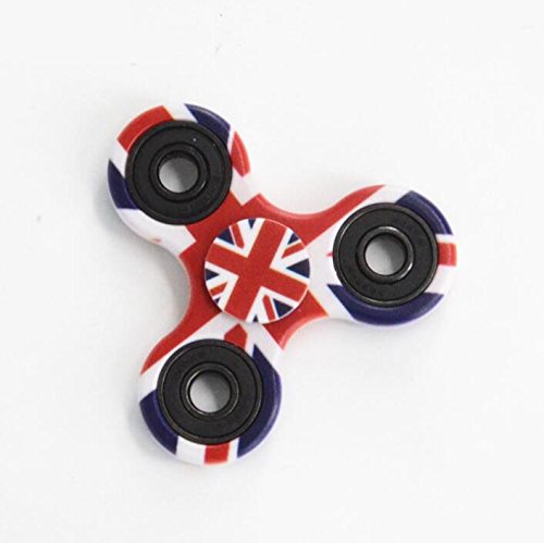 HOCHE Creative Hand Spinner EDC Toy New Style Fidget Top Tri-Spinner Spin More Than 2 Minutes-FLAG