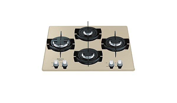 Hotpoint DD 642 HA(CH) 60 cm, 4 fuochi, Champagne, griglie smaltate, :  Amazon.it: Grandi elettrodomestici