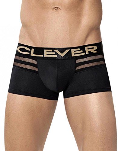 Clever Moda Ammolite Latin Boxer, Sous-Vêtement Homme, Noir. Ta. L