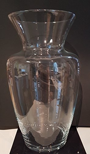 Vase hohe Glasvase übergroße Bodenvase Klarglas XXL Riesen Blumenvase, Windlicht Kristallglas grosse Öffnung 27 cm, Höhe 50 cm, mundgeblasen Oberstdorfer Glashütte - 4