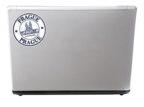 2 x Prag Tschechische Republik Vinyl Aufkleber Aufkleber Laptop Reise Gepäck Auto Ipad Schild Fun # 4796 – 10cm/100mm Wide - 4