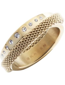 Skagen Designs UK Damen-Ring Edelstahl Swarovski-Kristall