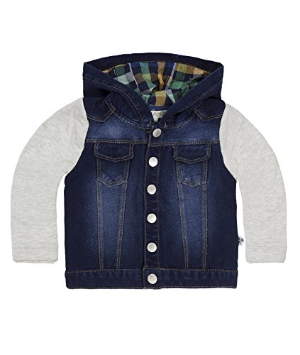 Kanz Baby Boys Sweatjacke m. Kapuze 1/1 Arm Hooded Long Sleeve Sweatshirt, Blue (blue Denim Blue 0013), 3-6 Months