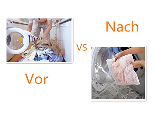 6tlg Wäschenetz Wäschesäcke für Waschmaschine Reise Aufbewahrung, Orange - 6