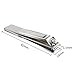 SUNZOS Men's Nail Clippers -Professional Large Stainless Steel Nail Cutter for Men Women Nail Care,Sharp Blades Open 1.5MM,Specific to Men Nails
