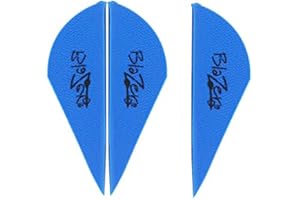 Mangobuy 50PCS Archery 2" Blazer Vane Arrow TPU Fletching Vane for Hunting