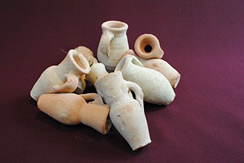 Amphoren,Miniamphoren,8-9cm,10Stück,Tunesien,rustikale Handarbeit