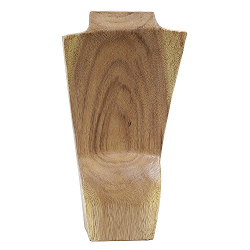Schmuckhalter Schmuckständer Schmuck Ketten Halskette Büste Holz Natur - 3