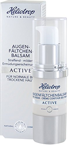 Heliotropo Natural cosmético Active Ojo fältchen Bálsamo, con wirkungsvollem straffungs Efecto, Proporciona Intensivo Humedad, reduce las arrugas Profundidad, 20 ml