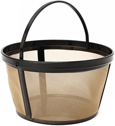 +ing Reusable Gold Coffee Filter Basket for 10-12 Cup Coffee Maker Making Machine