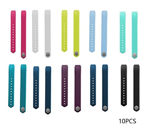 JOMOQ Fitbit Alta Armbänder, Ersatzarmbänder, Silikon-Armband für kabellose Aktivitäts-Tracker, Armband mit Sicherheitsverschluss - 2
