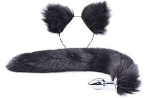 Flúffy Ḟọx Tǎil Couple ïntiṃate Toys Animal Role Play Bàckýard Accessories For Women
