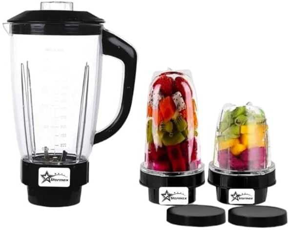 Starmax Set of 3 Juicer Jar ABS Plastic Mixer Juicer Jar Review