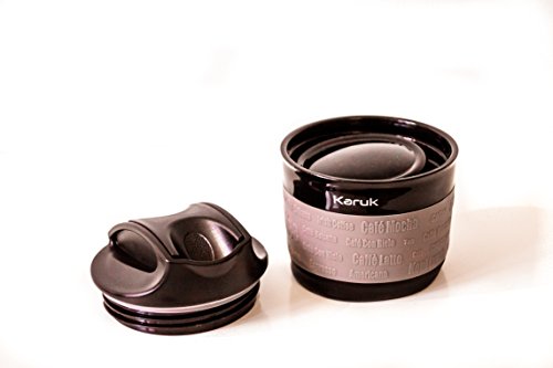 Mehrweg-Kaffeebecher „Kaffeebecher to go“ faltbarer umweltfreundlicher Kaffeebecher aus Silikon 355ml Trinkbecher mit Deckel/ leichter kleiner platzsparender Reisebecher für Reise, Büro, Sport und Outdoor BPA-frei Kaffeebecher to go, Reisebecher, Coffee to go Becher (Schwarz) - 3