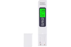 OCOPRO EC/TDS/Temp.-Tester Leitwert Leitfähigkeits-Messgerät EC-PEN für Aquarien, Wasser, Urin usw.