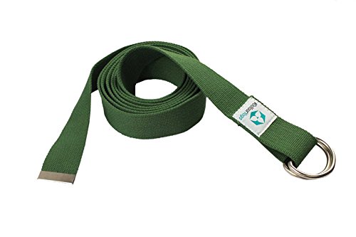 Yogagurt »Madira« / Yoga-Belt Gurt 100% Baumwolle mit stabilem Metall-Ring-Verschluss / 250 x 3,8cm / in verschiedenen Farben erhältlich - 6