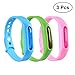 Produktbild Vosarea Mückenschutz Armband Natürlichen Öl Wasserdichte mit Druckknopf Nicht Giftig für Baby Kinder Erwachsene 3 Stücke (Zufällig)