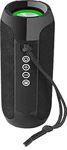 Zebronics Zeb-Action Wireless 10W Portable Speaker, Supporting Bluetooth v5.1, TWS, RGB Lights, Fabric Finish, AUX/USB/FM/mSD (Black)