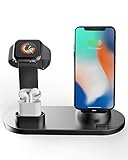 📧【Bequeme Nutzung】Stecken Sie das mobiltelefon und die bluetooth headset box zum laden in die entsprechende schnittstelle, bereiten Sie eine ladeleitung für die uhr vor und platzieren Sie die position zum schnellen Laden. Achten Sie beim Aufladen darauf, dass Sie die Telefonhülle entfernen.