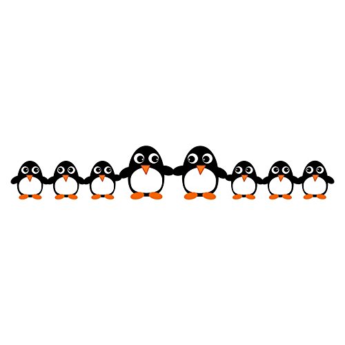Ambiance-Live Wandtattoo Lustige Pinguine Familie – 20 x 120 cm - 2