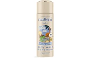 Nala's Baby Body Wash & Shampoo Vanilla Cloud | Allergen-Free Sweet Vanilla Fragrance | 99% Natural | Dermatologically-tested and Paediatrician-approved | Tear-Free | Vegan | 200ml | Nalas Baby