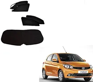 Kozdiko Zipper Magnetic Sun Shades Car Curtain with Dicky for Tata Tiago