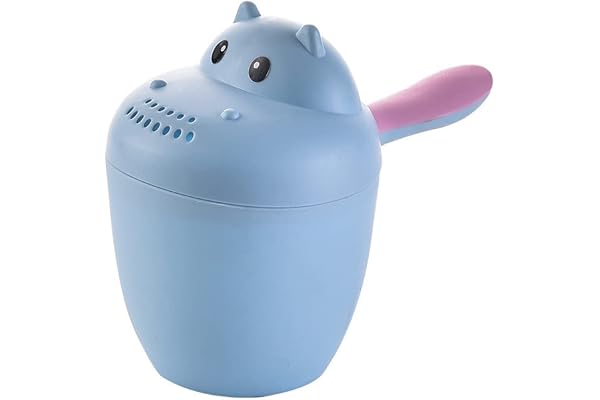 Ours Shampooing Tasse,Bain Rince-tête pour Bébé Shampooing Tasse Bain de Bébé et Tout-Petit Tasse de Rinçage Protection des Yeux,Jouets De Bain Laver Les Cheveux Lavage pour Infant Toddler Enfants