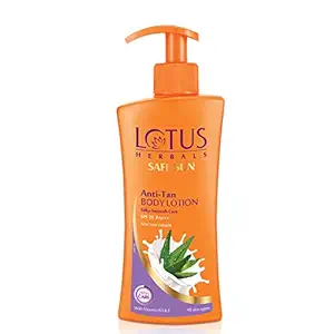 Lotus Safe Sun Anti Tan Body Lotion SPF 25 PA+++ with Aloe extracts, Suitable for all skin types, 250ml