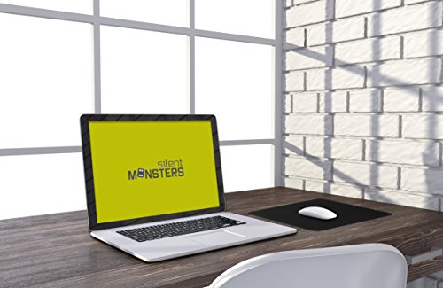 Silent Monsters Gaming und Office Mauspad (320 x 270 x 2 mm, Größe: M) schwarz - 2