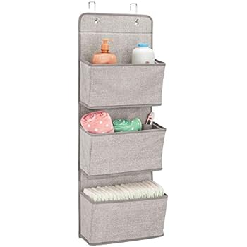 mDesign Hängeaufbewahrung mit 3 Taschen - Kinderzimmer Aufbewahrung für