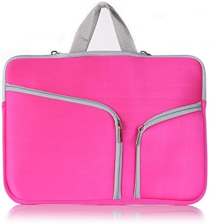Macbook Air 15 Sleeve case, Macbook Pro 15 Retina Bag, Umikoo(TM) HOT TEAL Neoprene Soft Sleeve Case Bag for All Macbook Air &amp; PRO 15 Inch &amp; Universal Laptop Netbook 15 Inch for Girls Women- Hot Pink